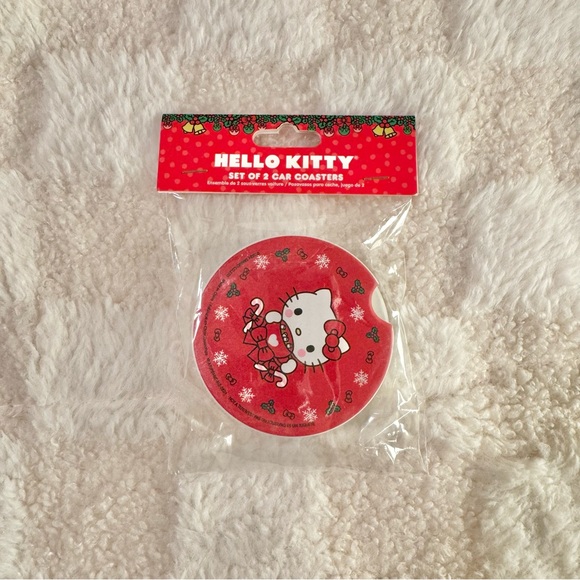 Hello Kitty Set of 2 Car Coasters - Picture 2 of 3